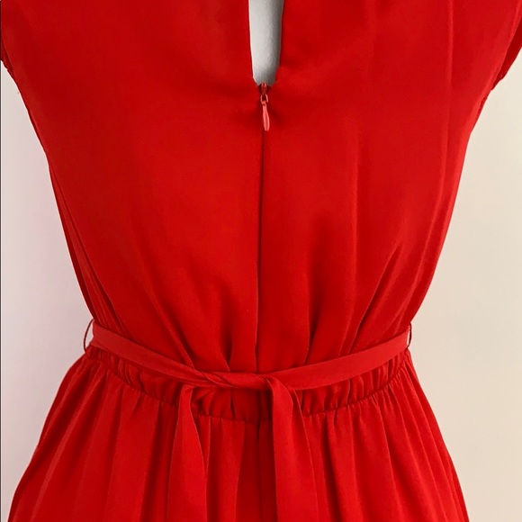 Esley Red Undertone Dark Orange Dress - Picture 4 of 6